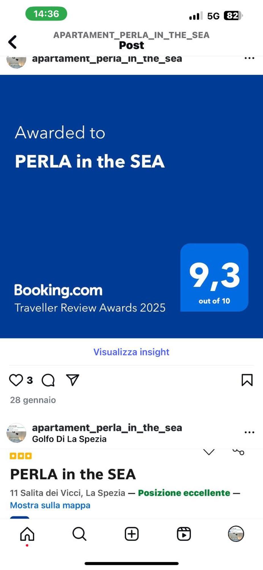 Appartement Perla In The Sea à La Spezia Extérieur photo